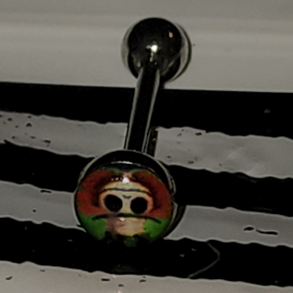 14g tongue ring